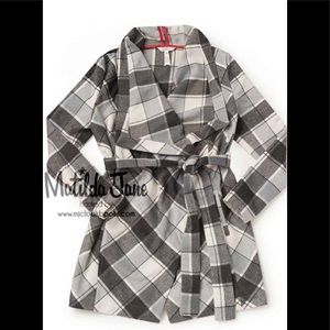 Matilda Jane Check IT Twice Jacket Large EUC